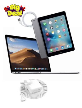 MacBook Pro A1398 Core i7 16GB RAM 512 SSD + Free iPad Air 2 32gb - Renewed